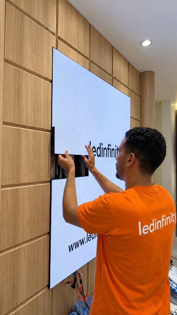 L'écran LED qui valorise votre accueil et vos espaces de travail.
